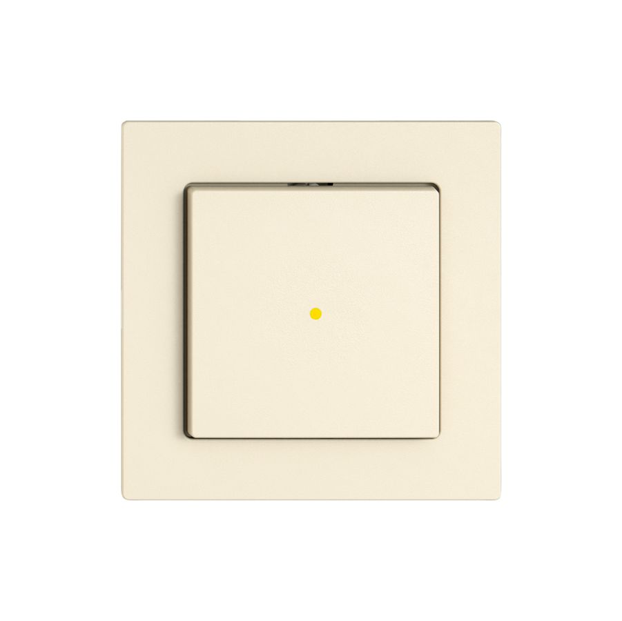 Leuchtdruckschalter EDIZIO.liv SNAPFIX® 3/1L Frontlinse KS gelb cr