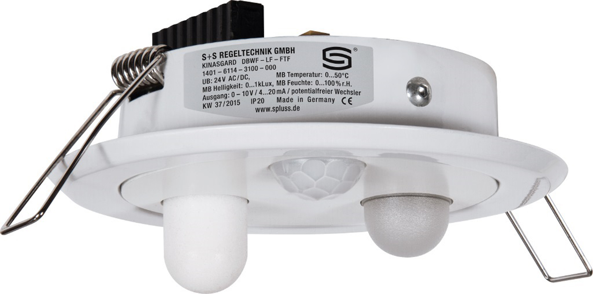 Détecteur mouvement, capteur lumière, humidité et température, 24V CA/CC