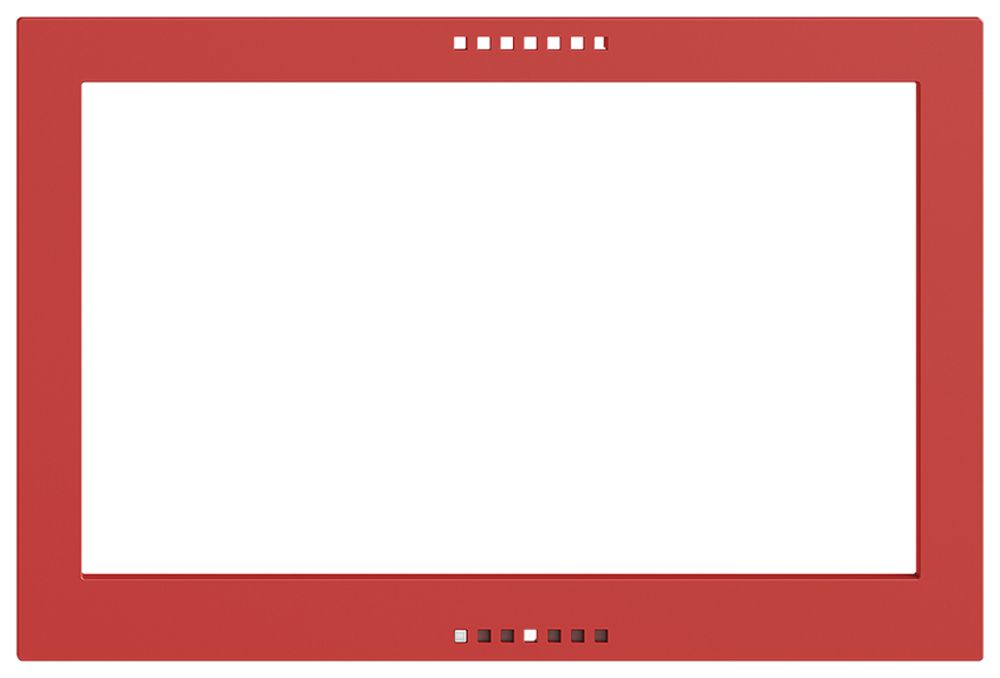 Piatta frontale EDIZIOdue per KNX-Panel 7" berry