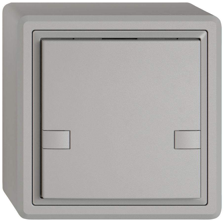 Pulsante KNX RGB AP EDIZIO.liv SNAPFIX® sensore temp.s.LED 1× com.2T grc