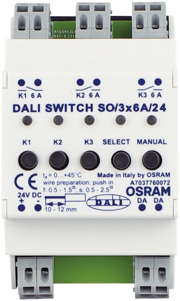 Schnittstellenmodul DALI Switch 24VDC, 6A