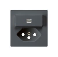 Frontset kallysto 60×60 anthrazit mit Linse für Kleinkombi S3/T13