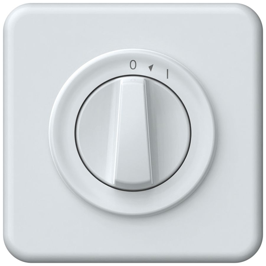 Poussoir pivotant ENC origin 1P 0<1 1P 0<1 10A 230V 92×92mm blanc