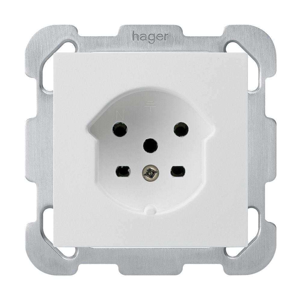 UP-Steckdose HA kallysto Typ 15 mit Steckklemmen weiss