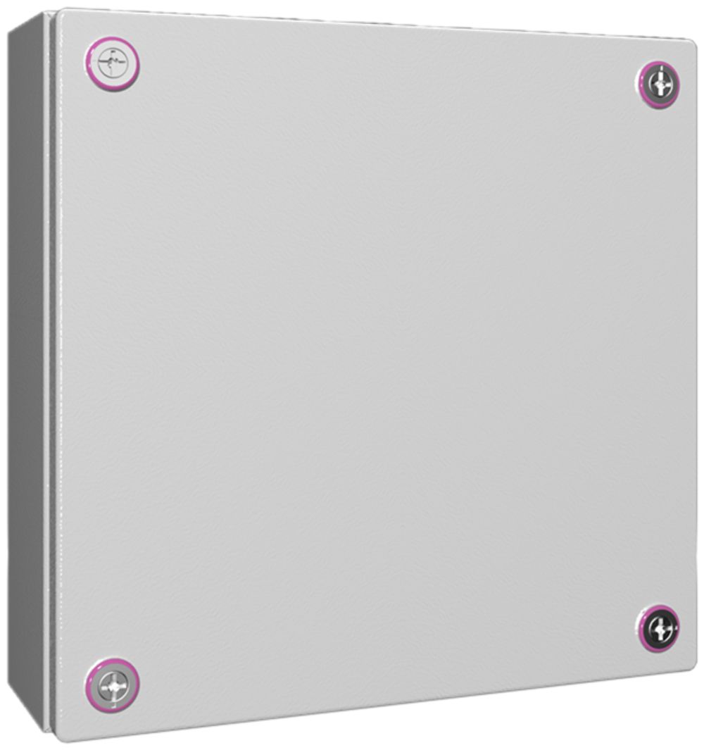 Petit boîtier Rittal KX Jonction, IP66, 300×300×120mm, tôle d'acier