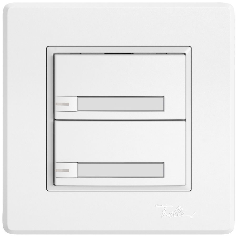 UP-Universaltaster EDIZIO.liv UNI SNAPFIX® 5…48V m.LED blau 2× 1-Tbed.Pap.ws