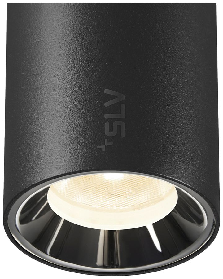LED-Pendelleuchte SLV NUMINOS XS 48V AD 8.7W 730lm 940 DALI Ø50 schwarz/Silber