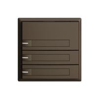 UP-Taster KNX 3-fach EDIZIOdue coffee RGB mit LED mit Papiereinlage