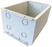 EB-Gehäuse Fire-Stop-Box, Gipsfaserplatte, 200×150×110 mm, GDP 850°C, grau