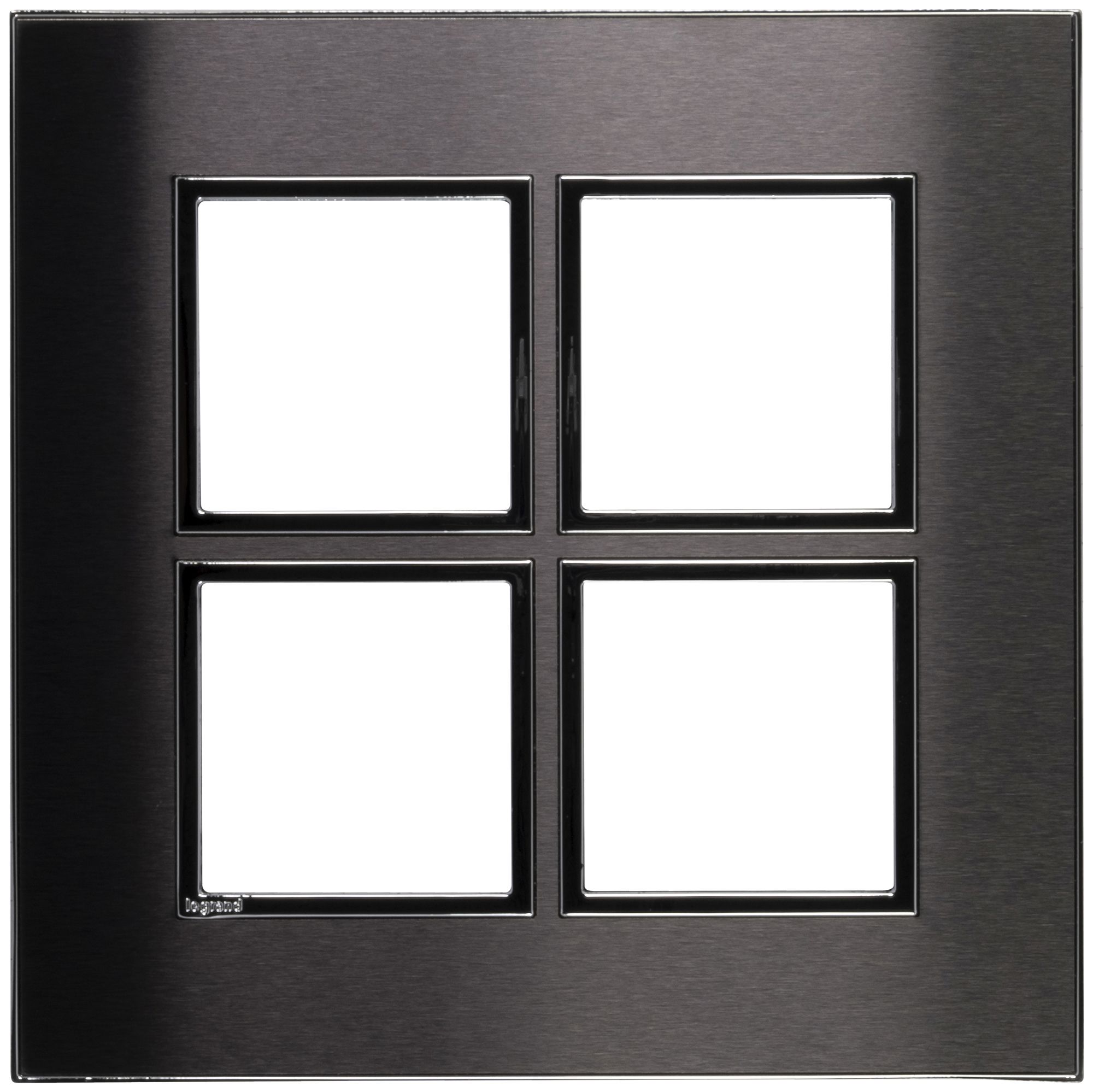 Abdeckrahmen ATO 2×2 Modul, black brushed
