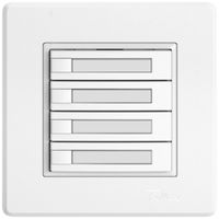 Pulsante universale INC EDIZIO.liv UNI SNAPFIX® 5…48V s.LED 4× com.1T targ.bi