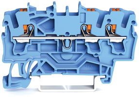 Durchgangsklemme WAGO TopJob-S 2.5mm² 3L blau Serie 2202