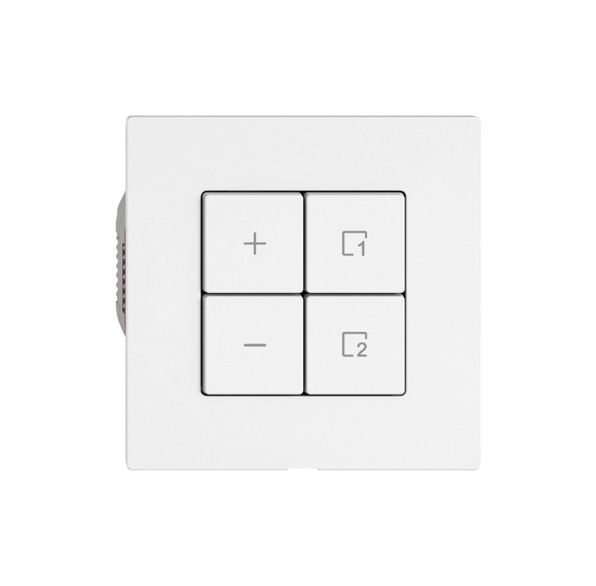 Station secondaire variateur EDIZIO.liv Wiser SNAPFIX® 1 scène 4 touches bc