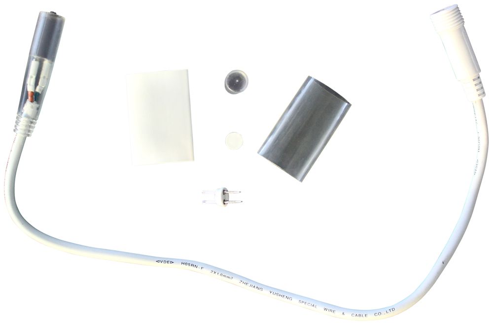 Câble de raccordement MK RopeLight à Quick Fix, 230V, 50cm, blanc