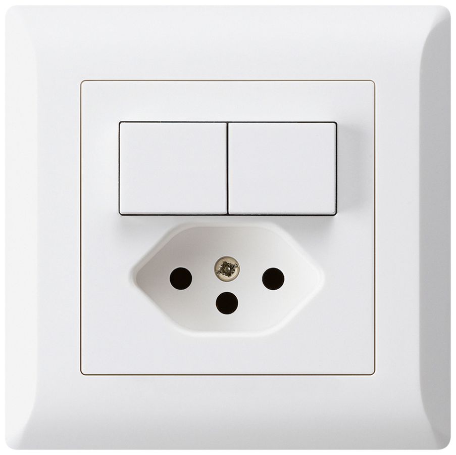 Combinaison ENC 2×A-R/1P+T13 blanc kallysto.line avec sécurité enfants