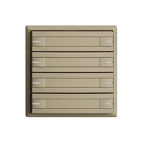 Poussoir KNX RGB EDUE, 250mW, a.LED RGB, a.papier, 8×poussoir, 1×touche, sa