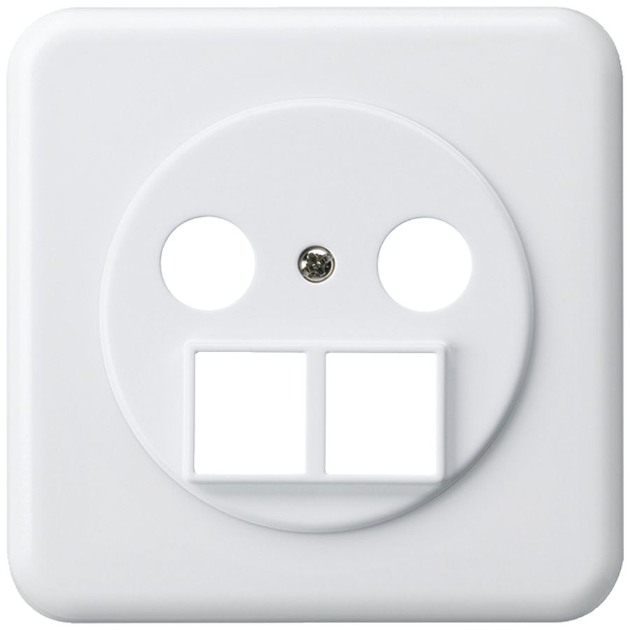 Kit frontal basico pour TV-R pour prise antenne HMS blanc