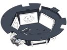 Boîtier d'encastrement Woertz pour DAK 8845/8841 6 FLF horizontal