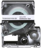 Cassette d'étiquettes Panduit MP, bande continue, 9×9100mm noir sur transparent