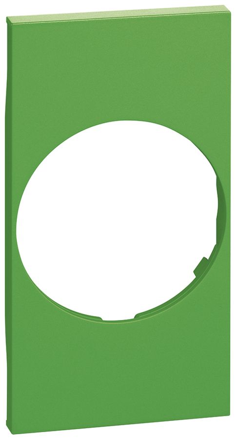 Abdeckung Living Now 2 Module für Schuko-Steckdose grün