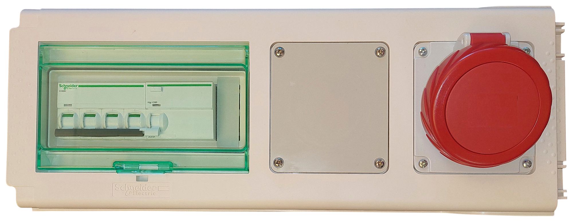 Boîte de sortie Canalis KNB 32A avec FI/LS C32A 30mA 10kA 1×CEE 3L+N+PE