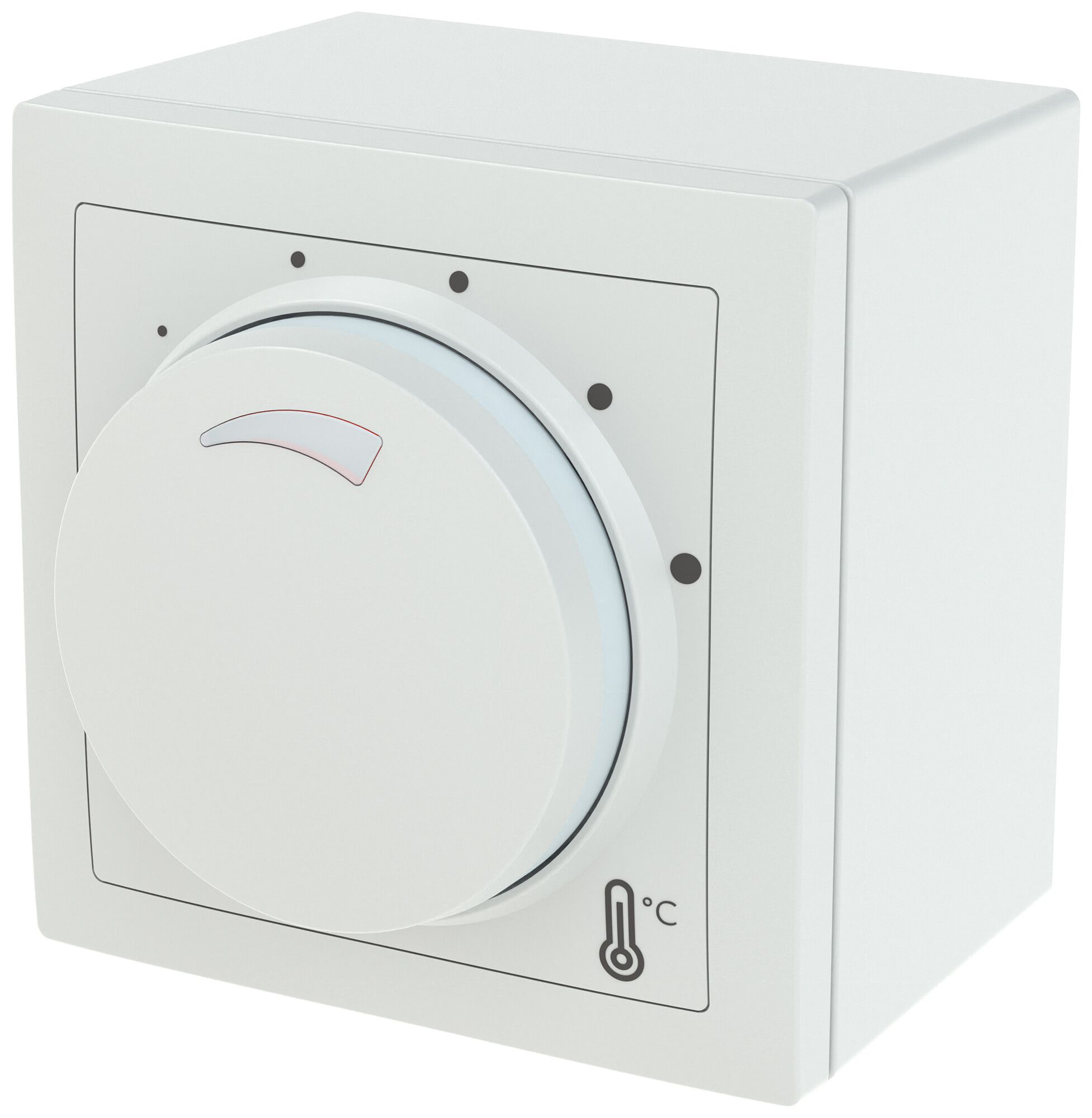 AP-Raumthermostat ABB SIDUS heizen NO 230VAC/10A 5…30°C ws