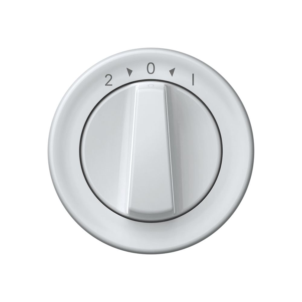 Poussoir pivotant origin 1P 0<1 10A 230V 60×60mm blanc