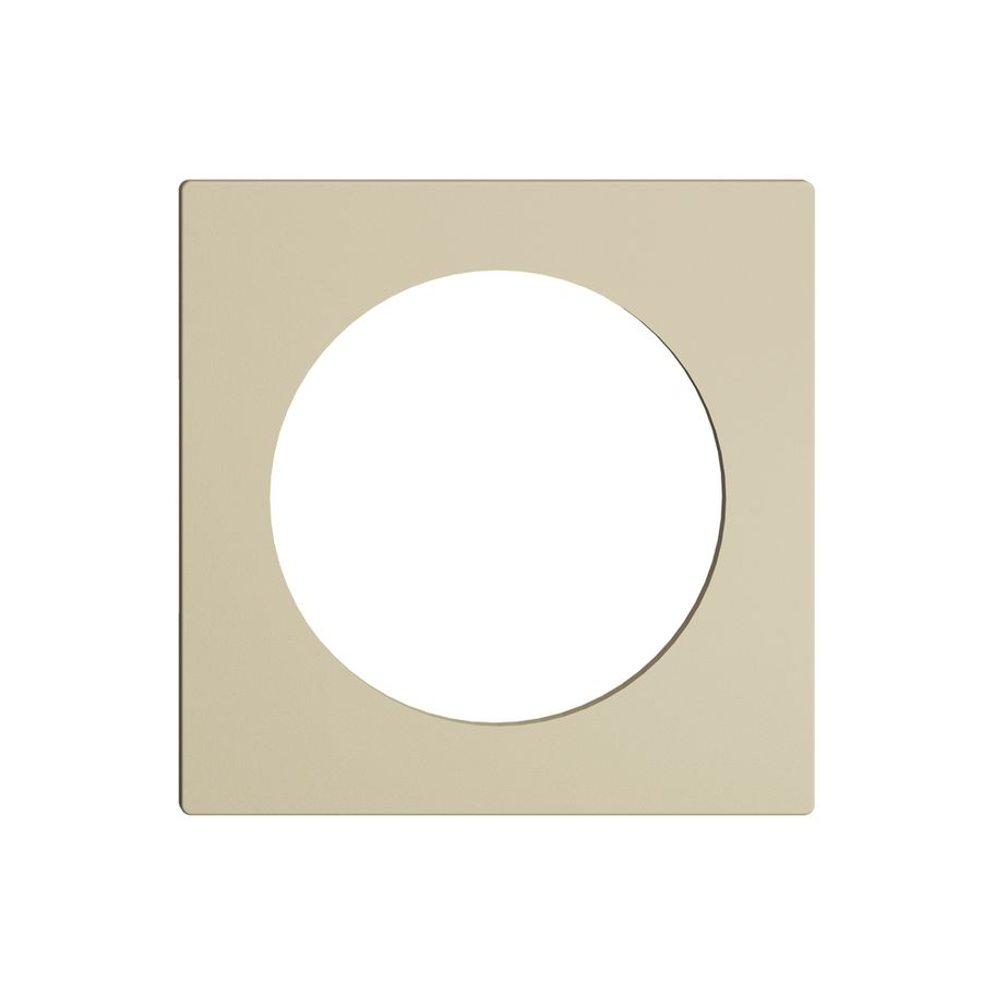 Frontplatte EDIZIOdue vanille, mit Bohrung 43mm