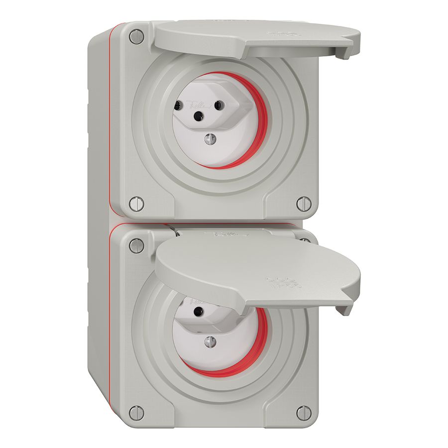 Combinazione NAP NEVO, 2×T13, IP55 secondo SN 441011 serie c.guarn.rossa, grc