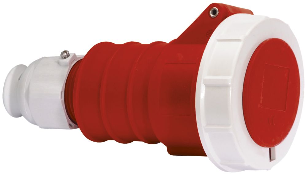 Prise mob.CEE Bals 5P 16A 400V 6h rouge IP67 nick.QC.TE-Plus