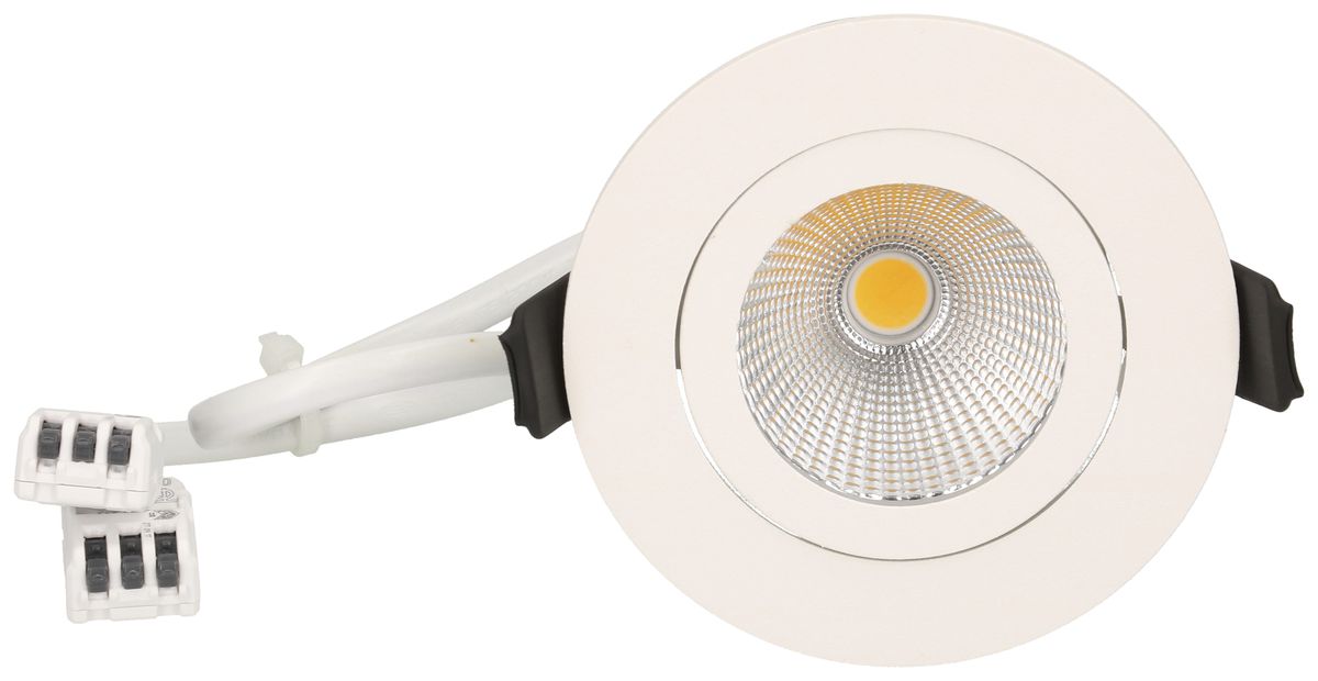 EB-LED-Spot maxLUCE DISC 230 7W 650lm 3000K IP44 MB DIM Ø68…72mm weiss 36°