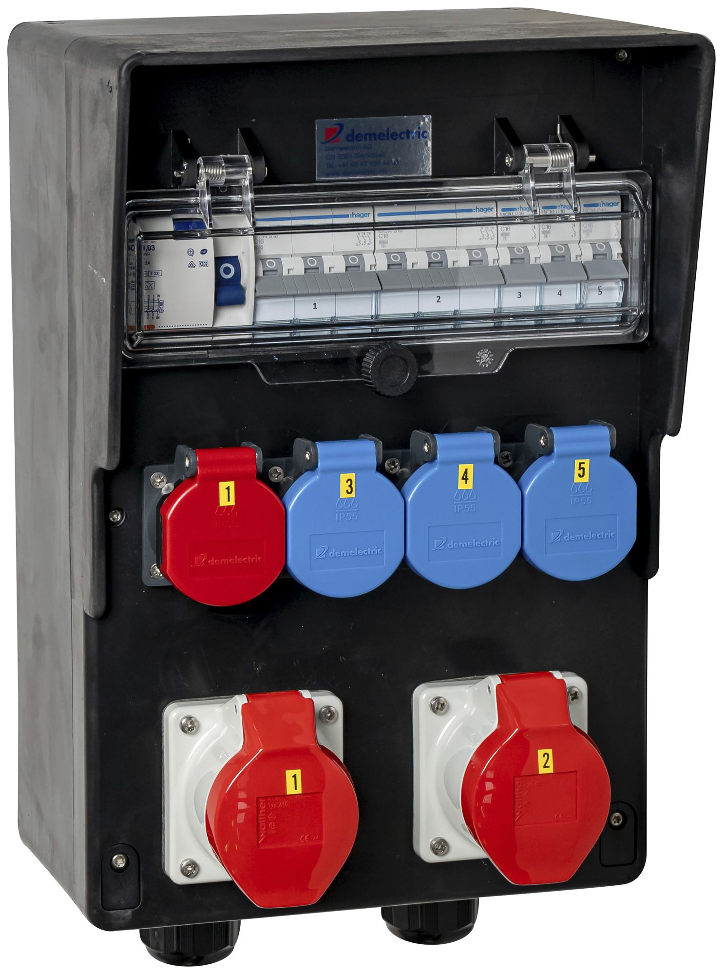 Stromverteiler DEM DB32363 40A 5×LS 1×FI 3×T23 1×T25 2×16A