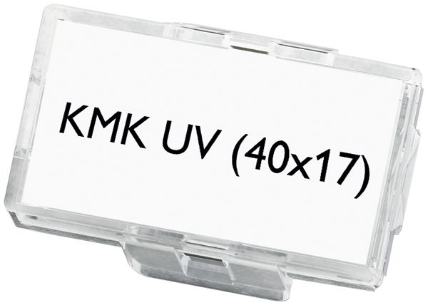 Segnacavo PX KMK UV Ø9mm 40×17mm trasparente