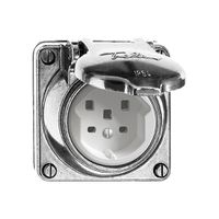 Prise INC mouillé T25 16A Al nature avec bornes enf.