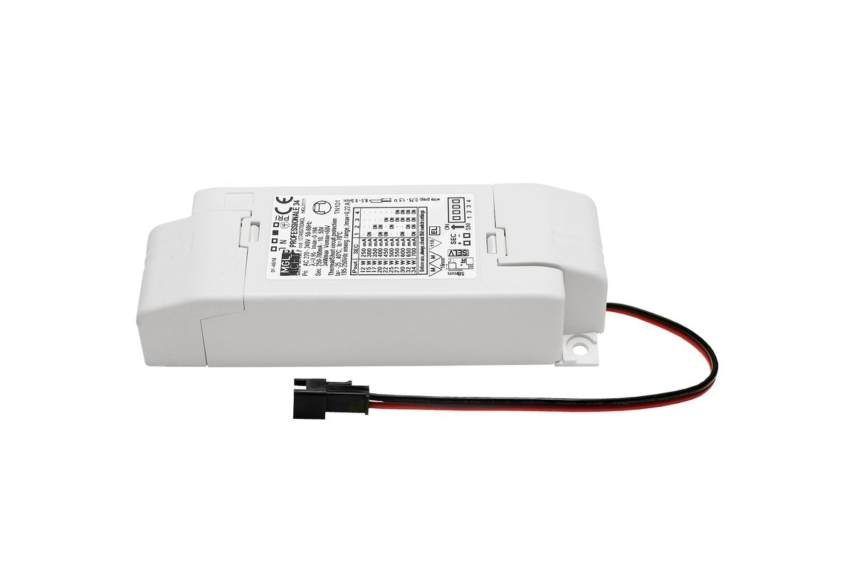 Convertitore a LED 32W 700mA on/off con spina, 129 x 42 x 30mm