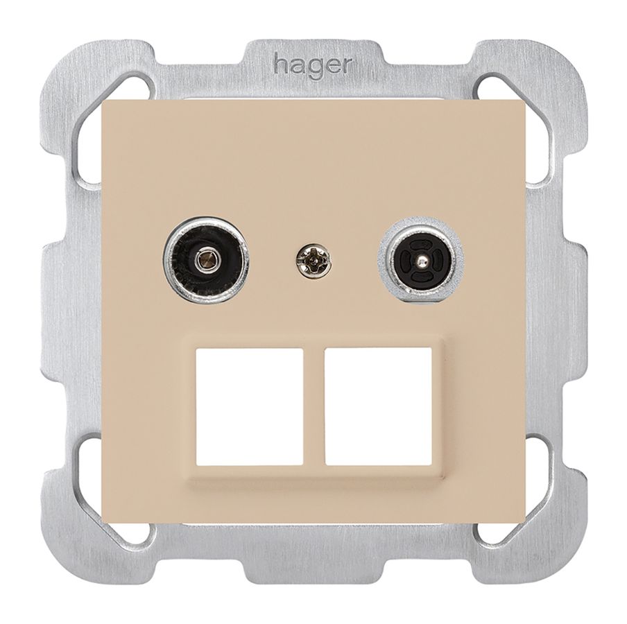 UP-Multimediadose kallysto R/TV Bauart B 10.5dB 2GHz beige