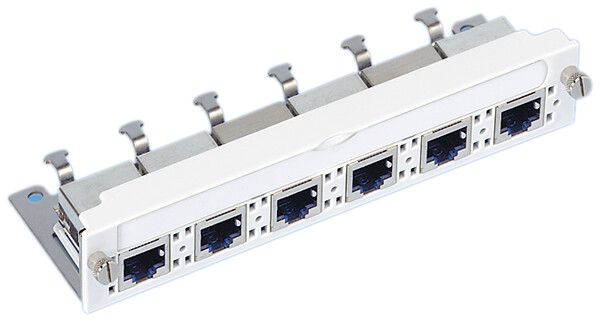 Elément universel freenet R&M 6×RJ45 cat.6(Real10) blindé