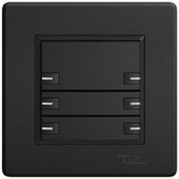 Poussoir KNX RGB ENC EDIZIO.liv SNAPFIX® capteur temp.RGB-LED 6× comm.1T no