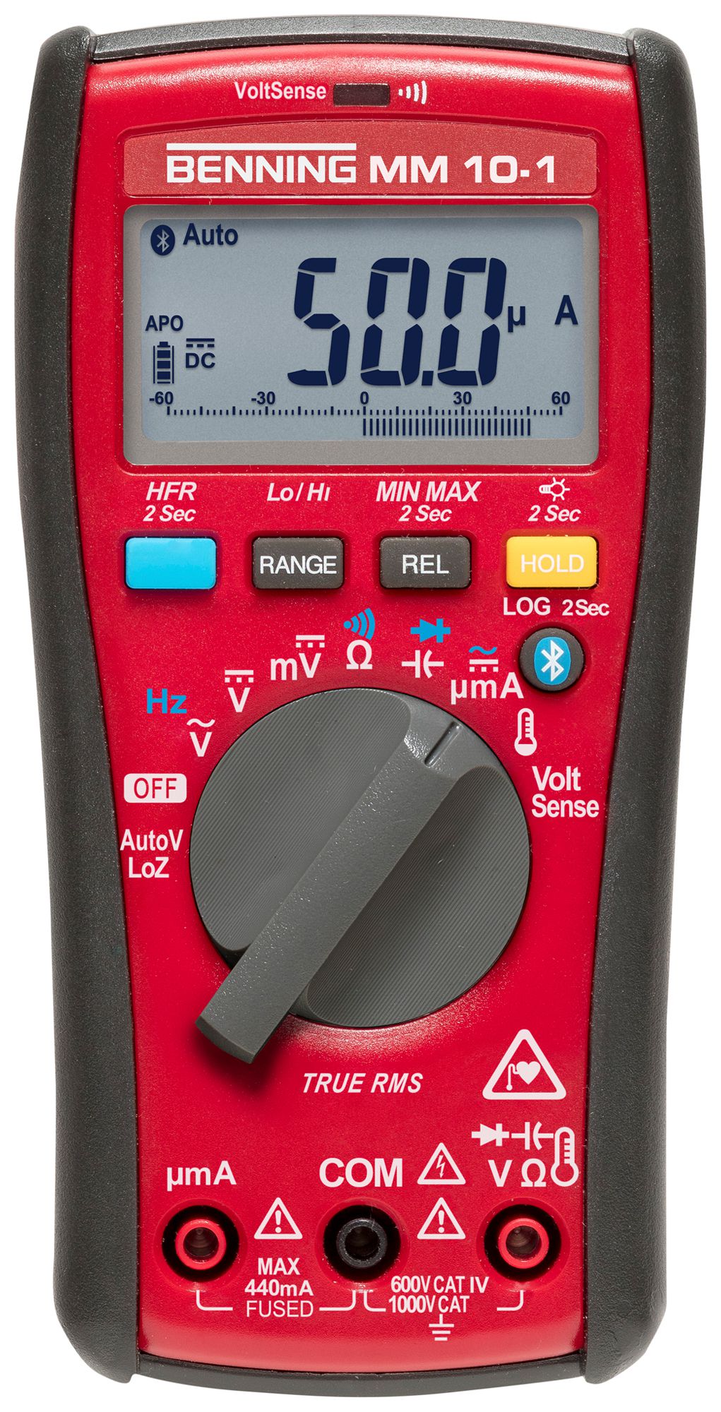 Multimetro digitale Benning MM 10-1 1000VUC 400mA 40MΩ Cat IV 600V