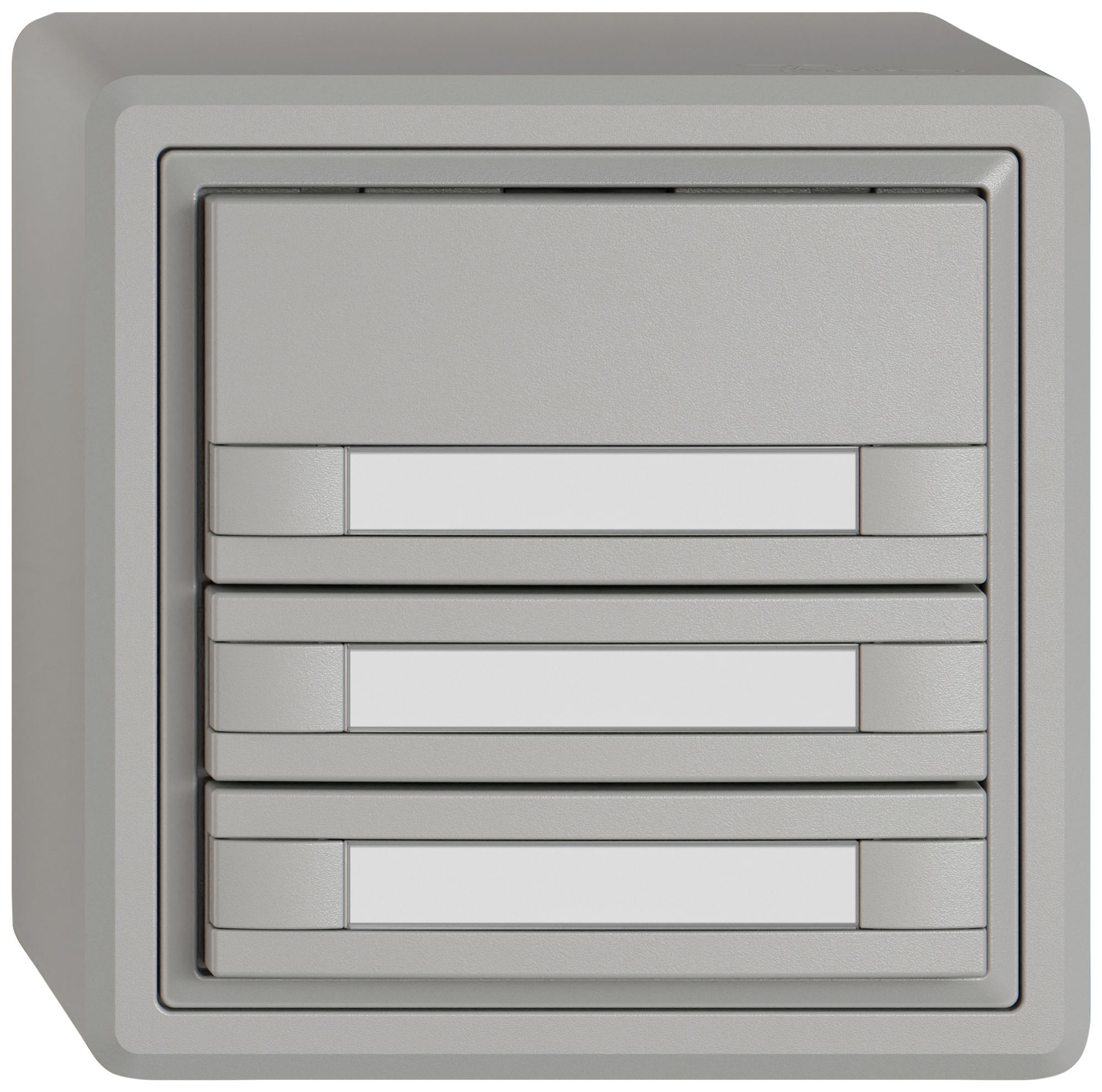 Pulsante KNX RGB AP EDIZIO.liv SNAPFIX® sensore temp.s.LED targ.3× com.2T grc