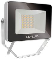 LED-Strahler ESYLUX OFL BASIC, 10W 3000K 1000lm 148×28×100mm IP65, weiss