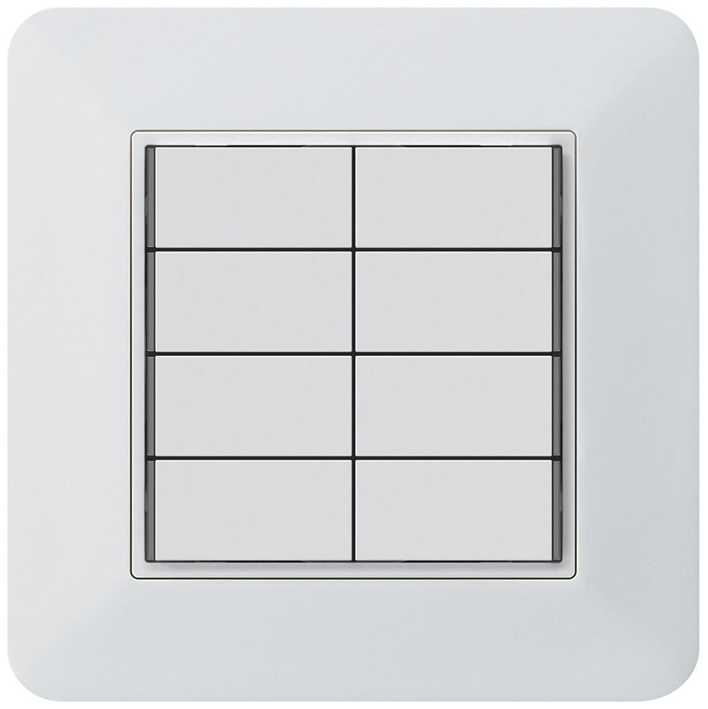 Poussoir KNX ENC KTR 8×touches 8×points actionnables LED blanc