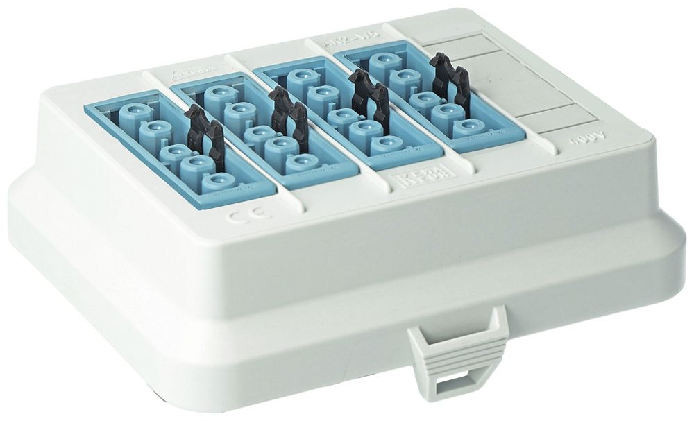 Elemento frontale AGRO AT6504, per AK2, 4×GST18 5P DALI blu, 125×100mm