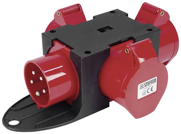Stromverteiler A. Steffen 3×CEE 16A 5p 415V CEE 16A IP44