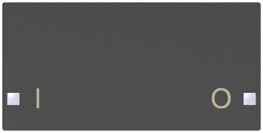 Touche SIDUS 2/4f pour senseur poussoir impression I/O, anthracite