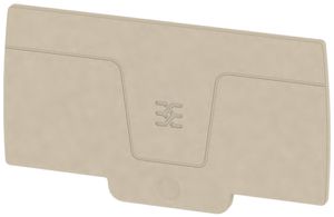 Abschlussplatte Weidmüller A-Reihe AEP 2C 1.5 78.83×2.1mm, beige