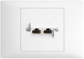 EB-Dose 2×RJ45/u 8P getr. EDIZIOdue weiss ITplus