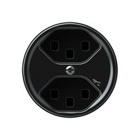 Steckdose origin 2×Typ 23 1×S 16A 230V 60×60mm schwarz