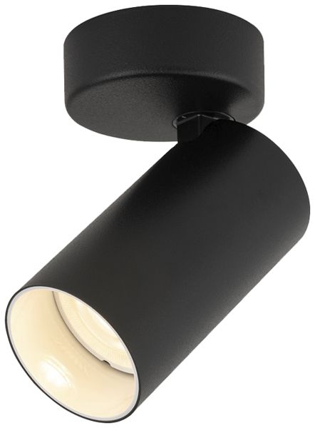 Decken-/Wandleuchte SLV KAMI GU10 1×0…10W 114×70mm schwarz/weiss