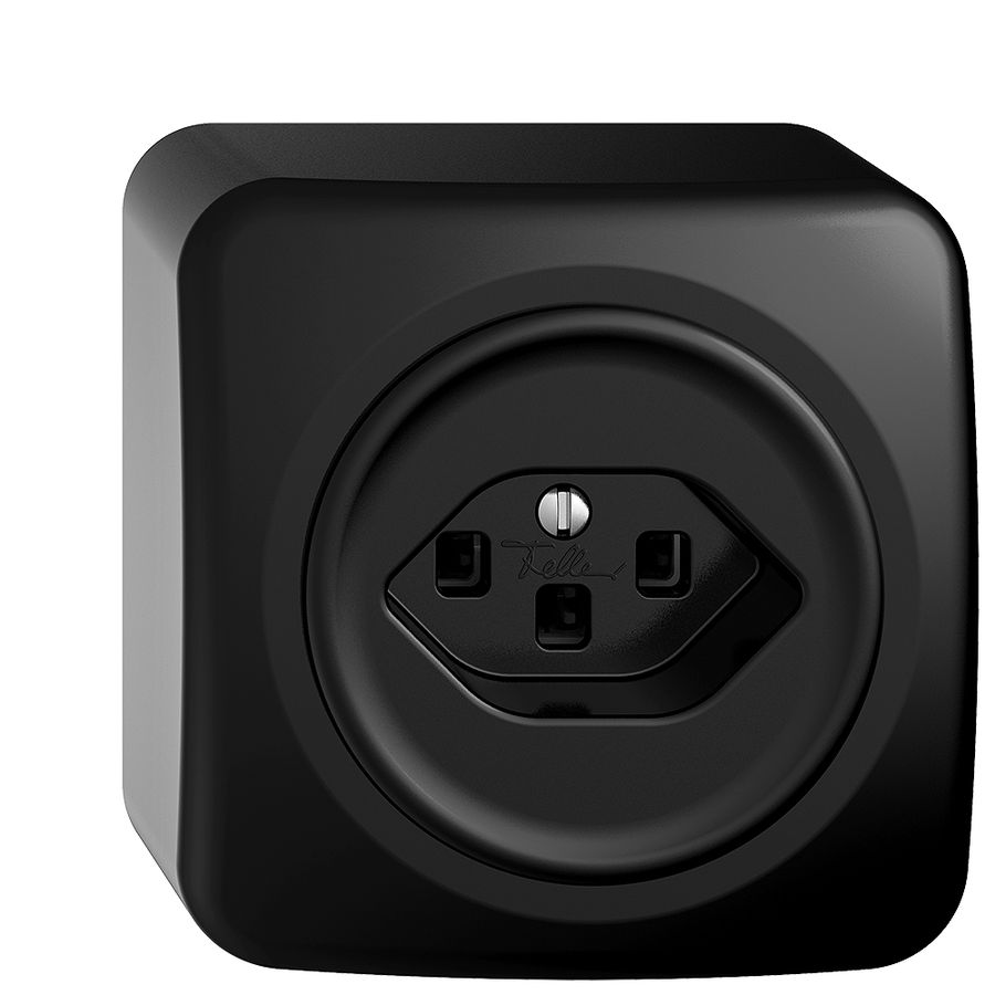 Prise AP STANDARDdue T23 noir